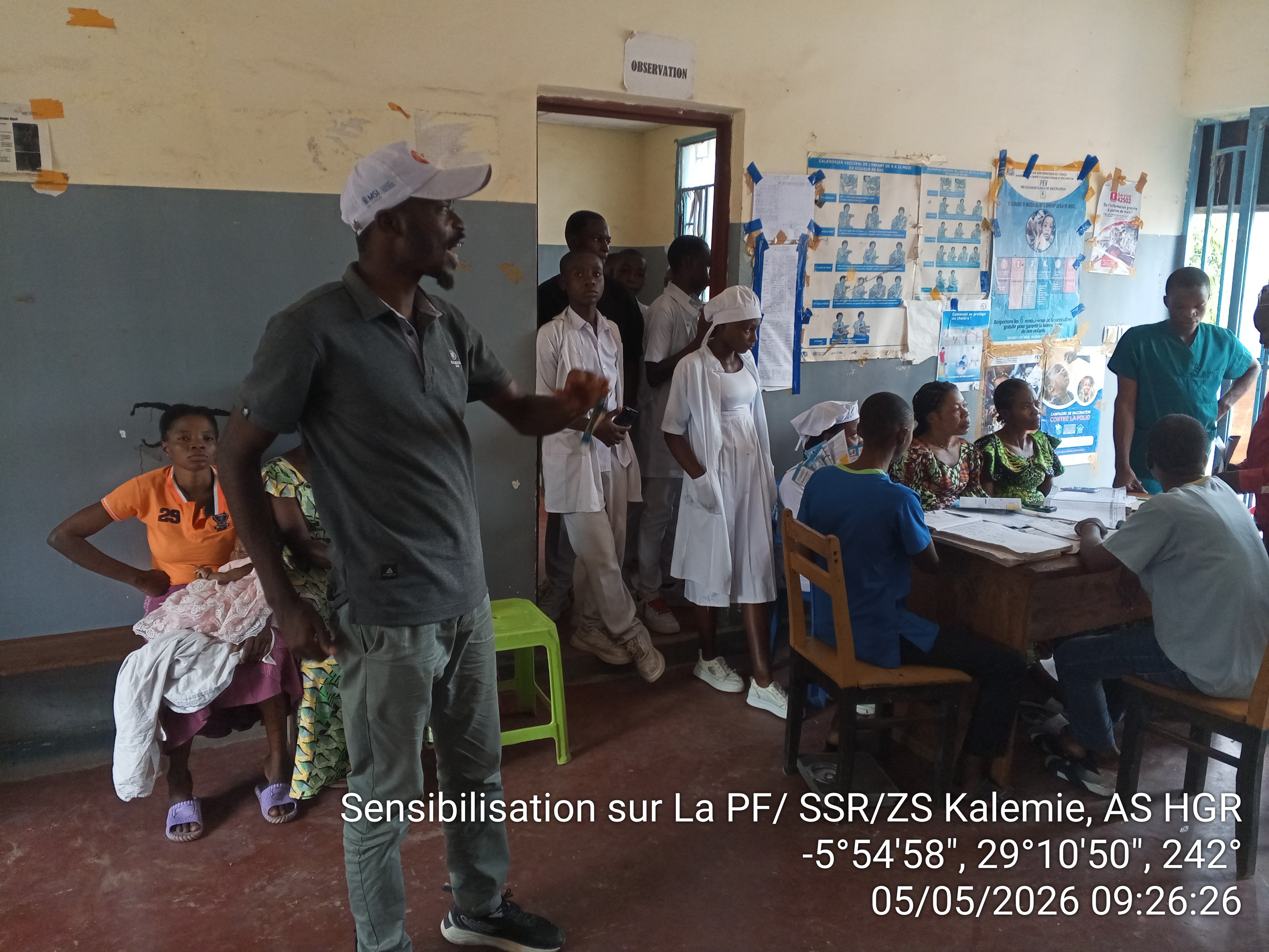 Sensibilisation sur PF/SSR/ZS Kalemie ,AS HGR, le 05/05/2026